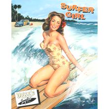 Surfer Girl Wall Mural