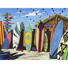 Surf Shack Wall Mural