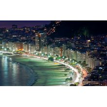 Copacabana Beach Night Wall Mural