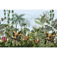 Jungle Trees And Flowers Wall Mural