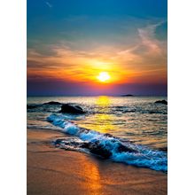 Colorful Sunset Over The Sea  Wall Mural