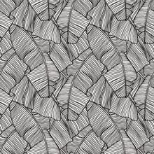 Palm Tree Leaves Pattern Wallpaper