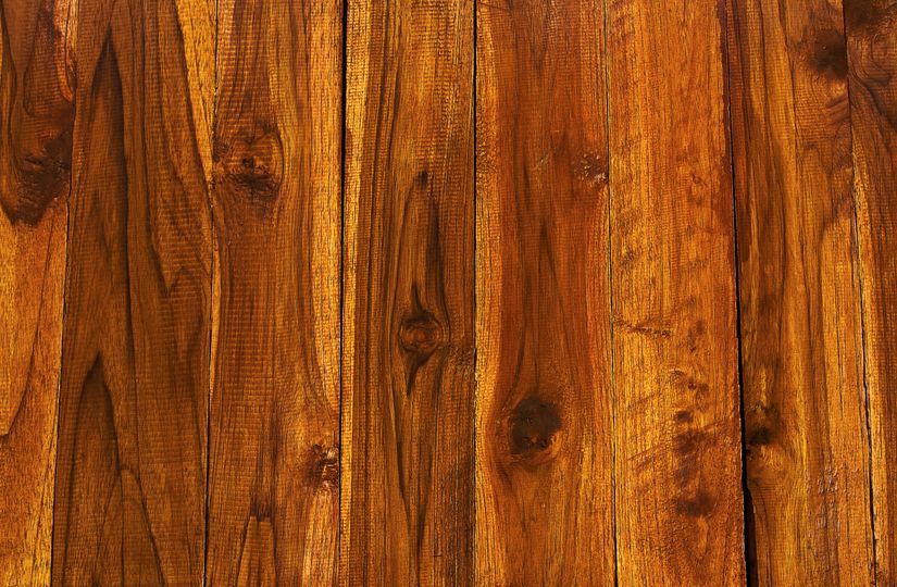 Wide Brown Horizontal Wood Planks - Murals Your Way