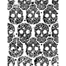 Ink Blot Skulls Wallpaper