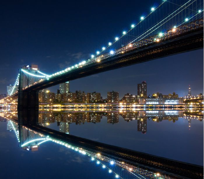 Brooklyn Bridge Night View store 5 Panels Mode