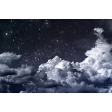 Starry Night Clouds Wall Mural