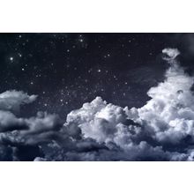 Starry Night Clouds Wallpaper Mural