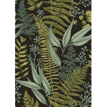 Dark Botanical Leaves Wallpaper