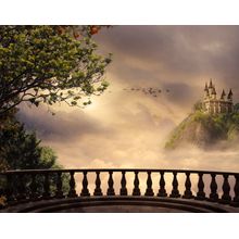 Castle On A Hill Wall Mural