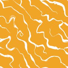 Sunny Scribble Pattern Wallpaper