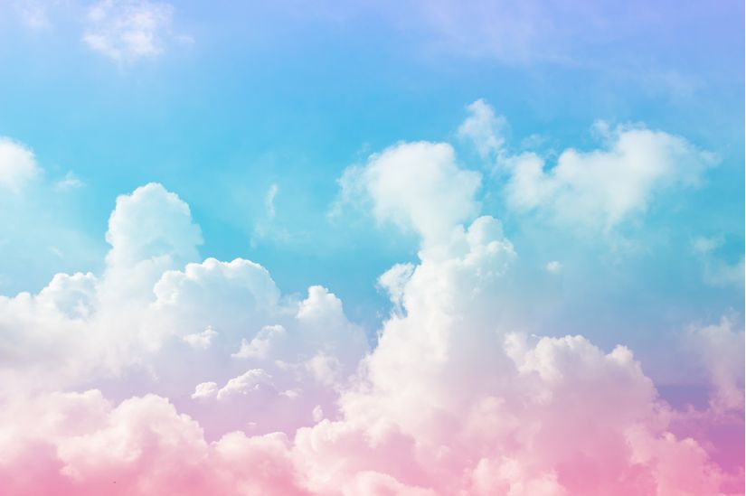 cotton candy cloud background