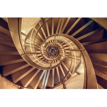 Building Spiral Staircase Wall Mural