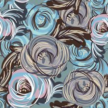 Scribble Rose Pattern Wallpaper