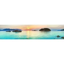 Panoramic Sunrise Over The Sea Wall Mural