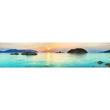 Panoramic Sunrise Over The Sea Mural Wallpaper