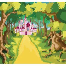 Path To The Pink Castle Wall Mural
