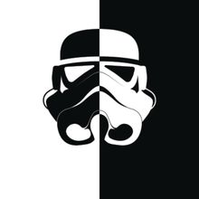 Storm Trooper Helmet Wall Mural