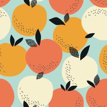 Retro Fruit Pattern - Summer Wallpaper