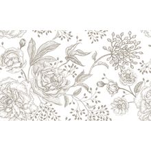 Vintage Peony Floral Pattern Wallpaper