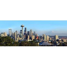 Seattle Skyline Panorama Mural Wallpaper