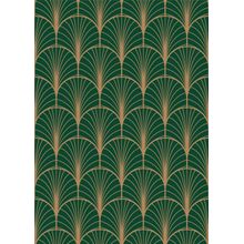 Emerald Deco Pattern Wallpaper