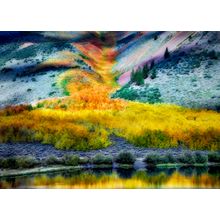 Fall Colors Cover Mountains Near North Lake Wall Mural