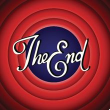 The End - Vintage Movie Screen Wall Mural
