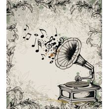 Gramophone Music Wallpaper Mural