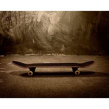 Sepia Grunge Skateboard Wall Mural