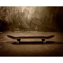 Sepia Grunge Skateboard Mural Wallpaper