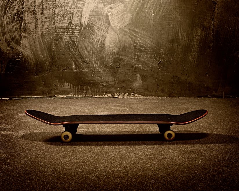 Sepia-Grunge-Skateboard-Mural-Wallpaper