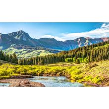 Mountain Vista With Slate River Near Crested Butte Colorado  Wall Mural