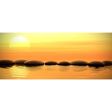 Sunset Stones Wall Mural