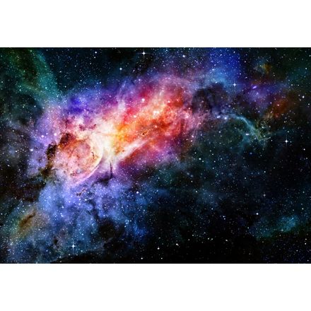 90'S Grunge Nebula Galaxy Space Triangle Pattern