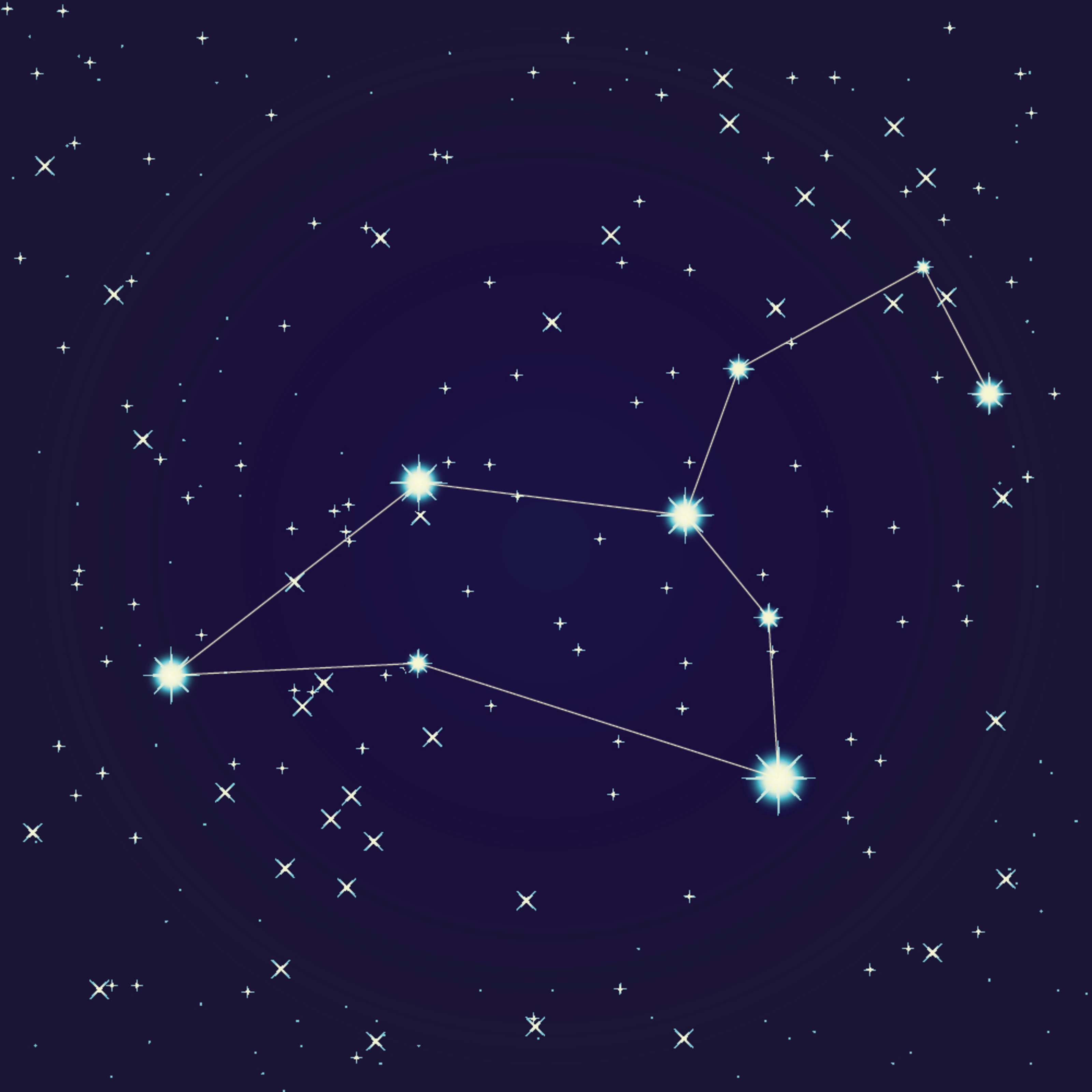 Cancer Constellation Mural - Murals Your Way