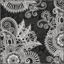 Floral Swirls Wallpaper