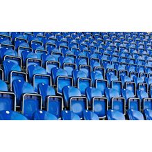 Blue Stadium Seats Wall Mural