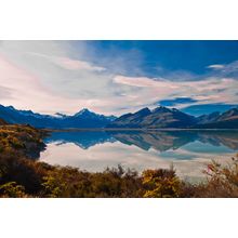 Serene Mountain and Lake Wall Mural