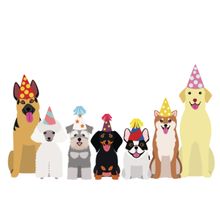 Dog Party Wall Mural