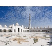 Sheikh Zayed Mosque with a view of Prayer Veranda Wall Mural