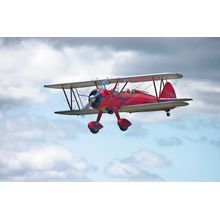 Red 1943 N2S-3 Stearman Navy Trainer Wall Mural