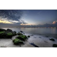 Sunrise at East Coast Park Beach Mural Wallpaper