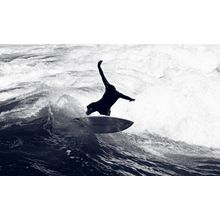 Surfer Riding Waves Mural Wallpaper