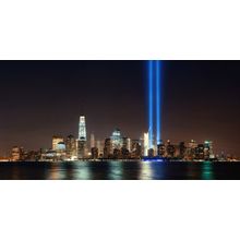 September 11th Tribute Light Wall Mural