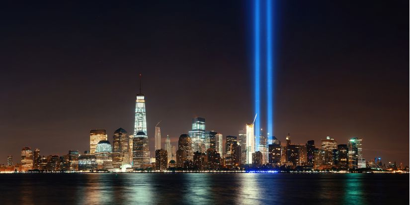 9 11 memorial lights wallpaper