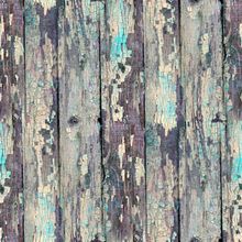 Old Wood With Blue Chipped Paint Wall Mural