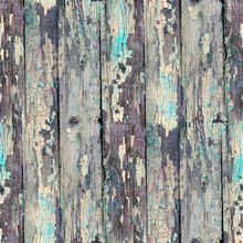 Old Wood With Blue Chipped Paint Wallpaper Mural