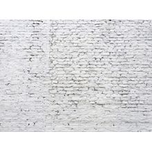 Cracked White Brick Wall Mural