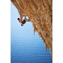 Rock Climber Over Water Wall Mural