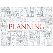 Business Planning Word Concept Wall Mural